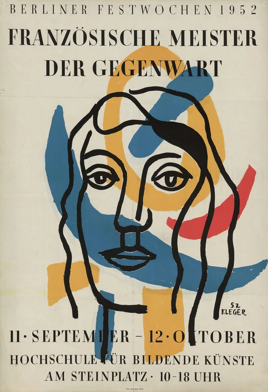 berliner-festwochen-1952-vintage-exhibition-poster