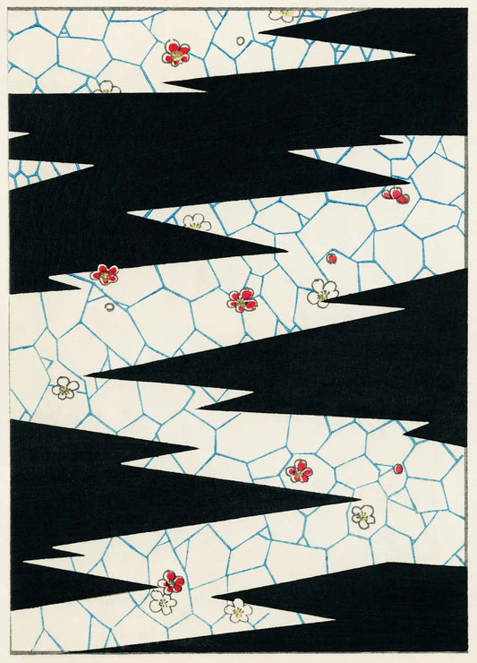 Flowers on a Footpath Shin Bijutsukai Illustration
