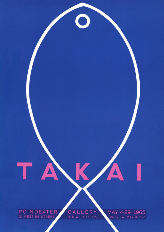 Teijei Takai Art Exhibition Minimalist Vintage Poster