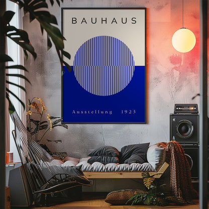 Bauhaus Poster - Blue Sun