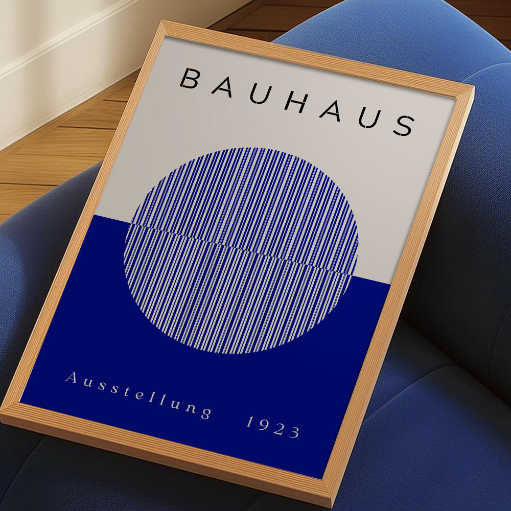 Bauhaus Poster - Blue Sun