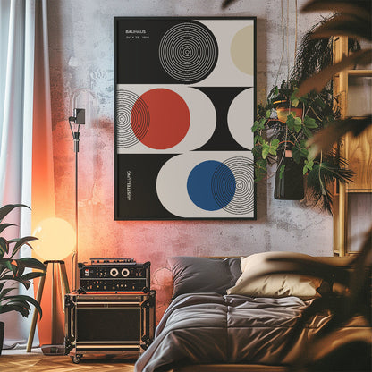 Bauhaus Poster - Circular Patterns