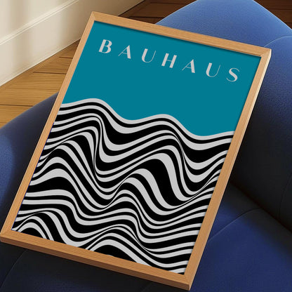 Bauhaus Poster - Blue & Black