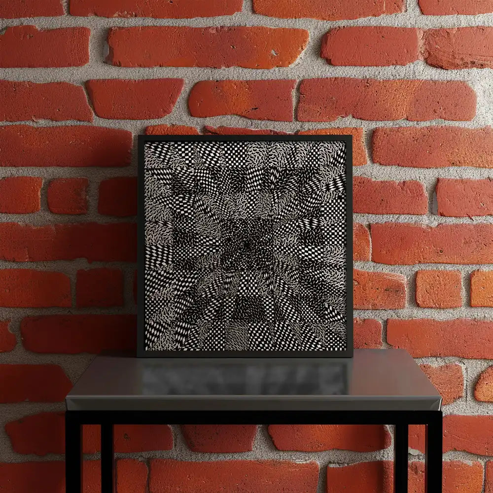 Mandala of Squares Abstract Art