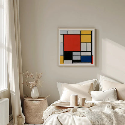 Composition with Red, Yellow, Blue, and Black