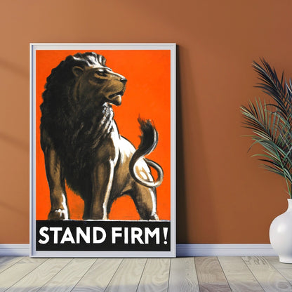 Stand Firm Vintage Poster