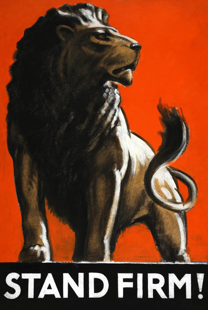 Stand Firm Vintage Poster