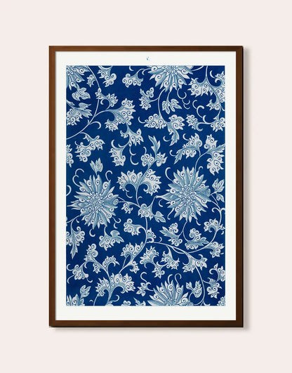 Vintage Oriental Flower Art Pattern 5