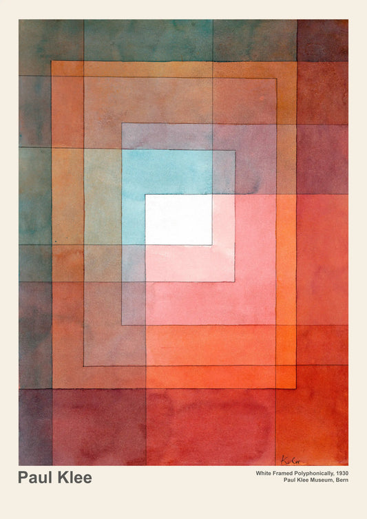 White Framed Polyphonically - Paul Klee