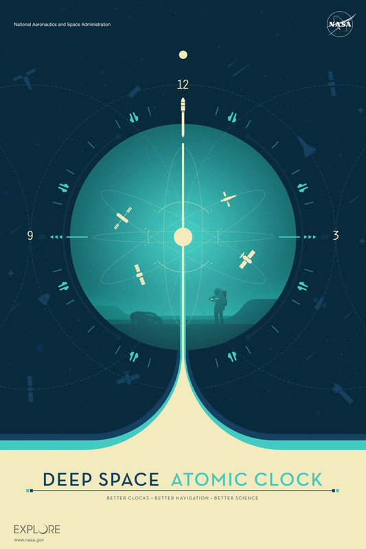 Atomic Clock Blue